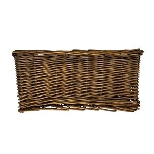 12 x 5.5” Rectangular Brown Wicker Basket